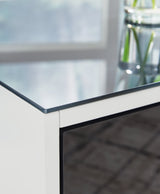 Gardoni White/Black End Table (Online Special Price) - Ornate Home