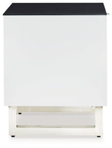 Gardoni White/Black End Table (Online Special Price) - Ornate Home