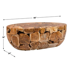 Gareis Natural Coffee Table - Ornate Home