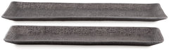 Garekton Pewter Finish Tray (Set of 2) - Ornate Home