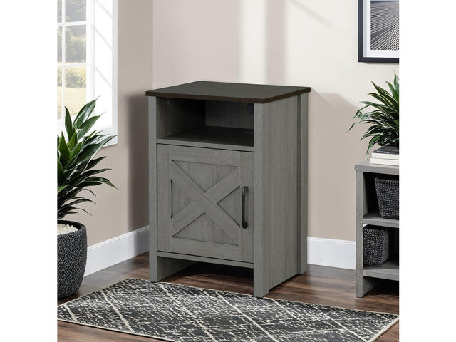 Garibaldi Brown/Gray Side Table - Ornate Home