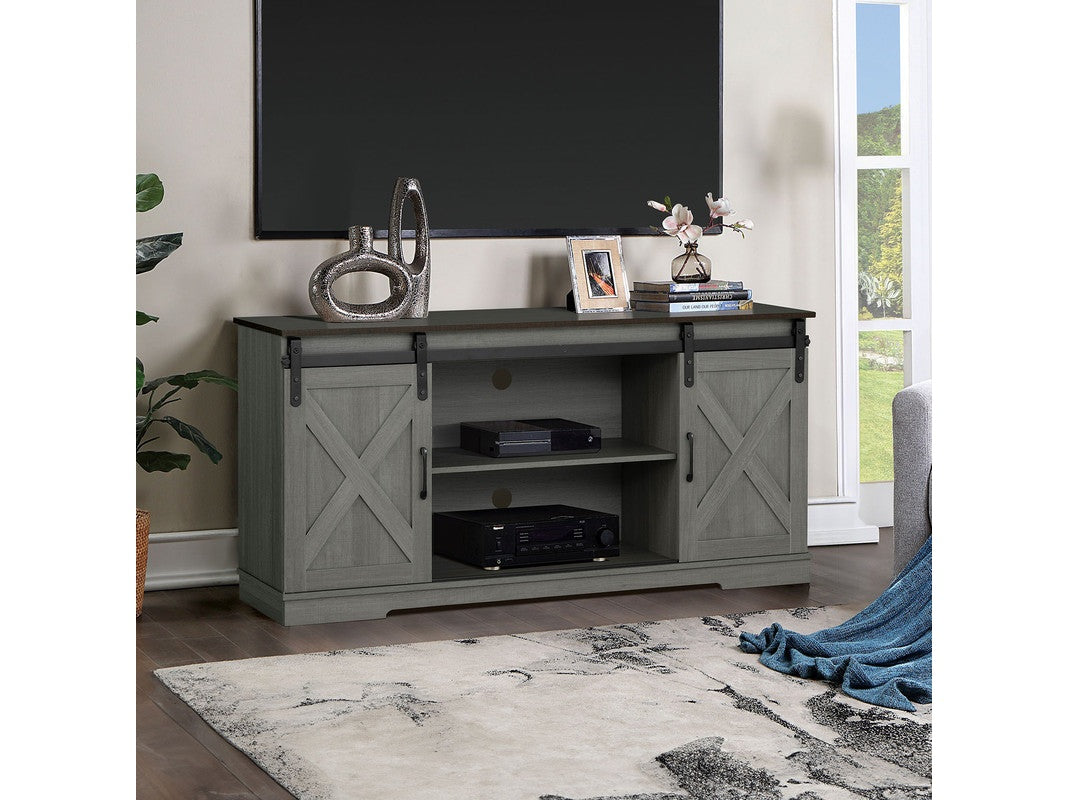 Garibaldi Brown/Gray TV Stand - Ornate Home