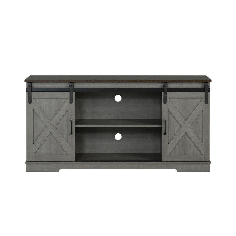 Garibaldi Brown/Gray TV Stand - Ornate Home