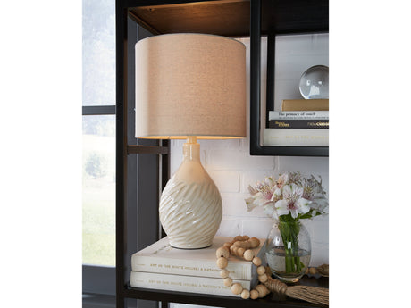 Garinton Cream Table Lamp (Set of 2) - Ornate Home