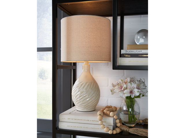 Garinton Cream Table Lamp (Set of 2) - Ornate Home