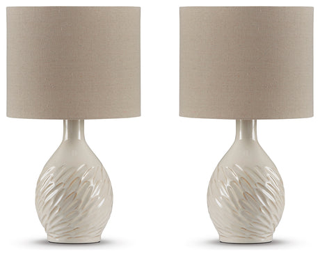 Garinton Cream Table Lamp (Set of 2) - Ornate Home