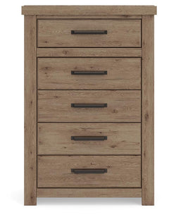 Garistyn Light Brown Chest of Drawers - Ornate Home