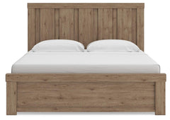 Garistyn Light Brown King Panel Bed - Ornate Home