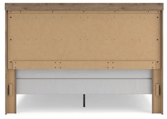 Garistyn Light Brown King Panel Bed - Ornate Home