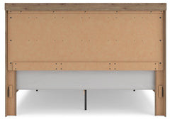 Garistyn Light Brown King Panel Storage Bed - Ornate Home