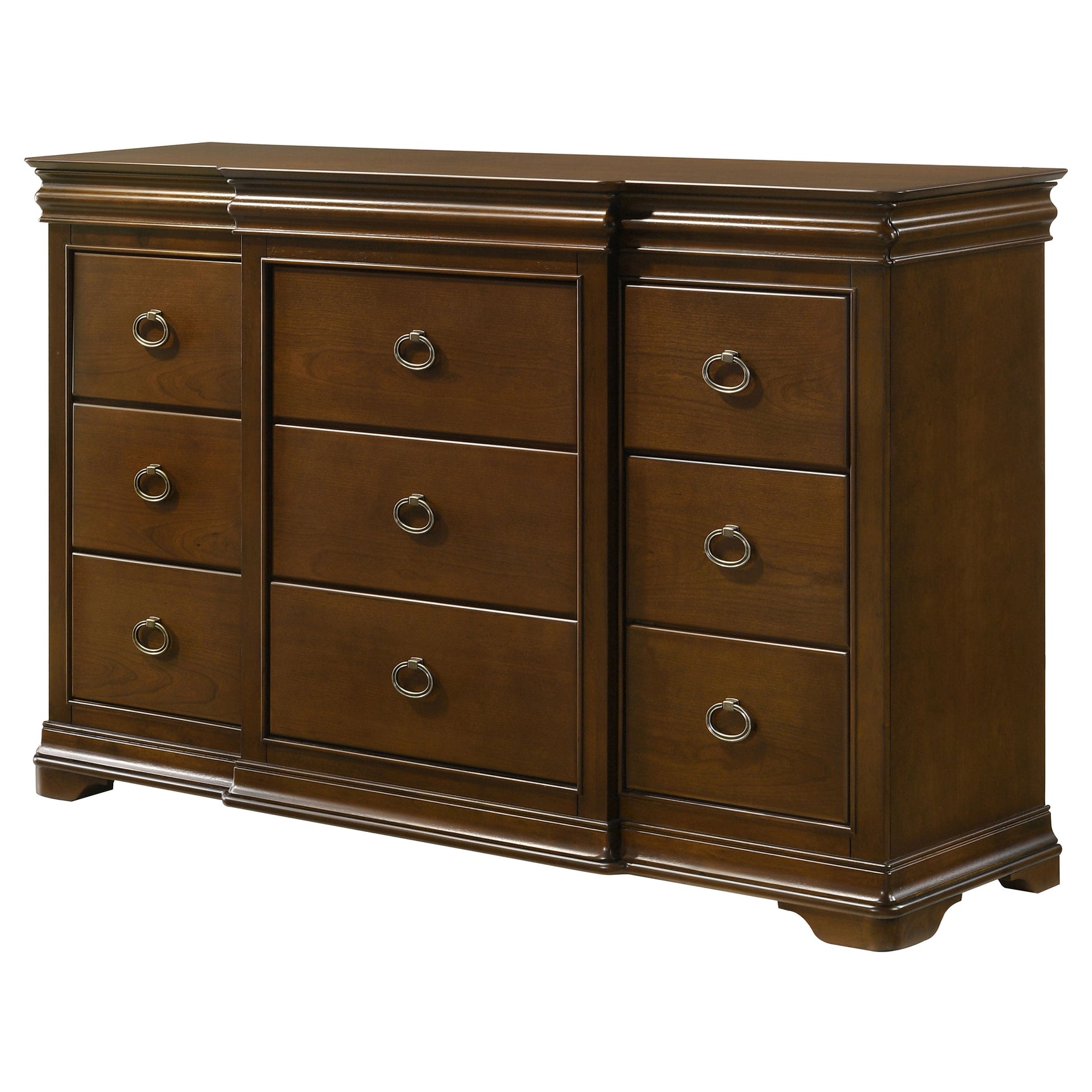 Garland Brown Cherry 11-drawer Bedroom Dresser Cabinet - Ornate Home