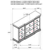 Garland Brown Cherry 11-drawer Bedroom Dresser Cabinet - Ornate Home