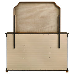 Garland Brown Cherry 11-drawer Bedroom Dresser with Mirror - Ornate Home