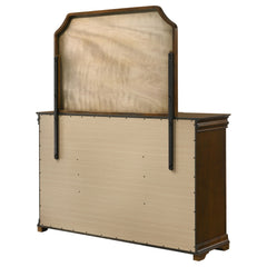 Garland Brown Cherry 11-drawer Bedroom Dresser with Mirror - Ornate Home