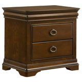 Garland Brown Cherry 3-drawer Nightstand Bedside Table - Ornate Home