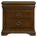 Garland Brown Cherry 3-drawer Nightstand Bedside Table - Ornate Home