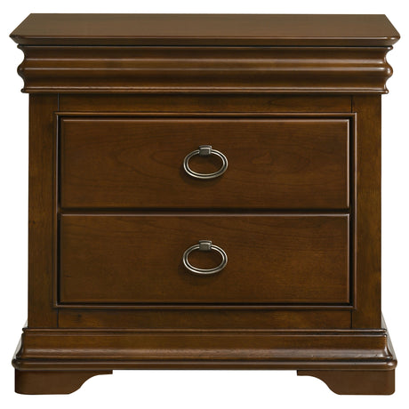 Garland Brown Cherry 3-drawer Nightstand Bedside Table - Ornate Home