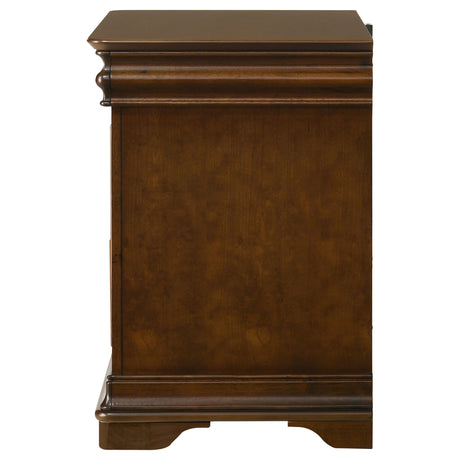 Garland Brown Cherry 3-drawer Nightstand Bedside Table - Ornate Home