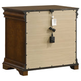 Garland Brown Cherry 3-drawer Nightstand Bedside Table - Ornate Home