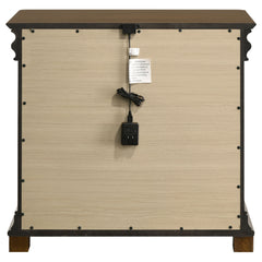 Garland Brown Cherry 3-drawer Nightstand Bedside Table - Ornate Home