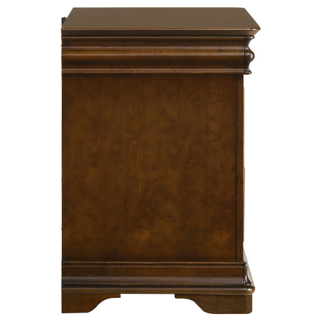 Garland Brown Cherry 3-drawer Nightstand Bedside Table - Ornate Home