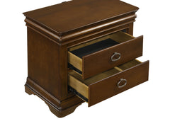 Garland Brown Cherry 3-drawer Nightstand Bedside Table - Ornate Home