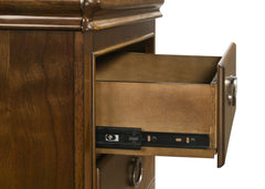 Garland Brown Cherry 3-drawer Nightstand Bedside Table - Ornate Home