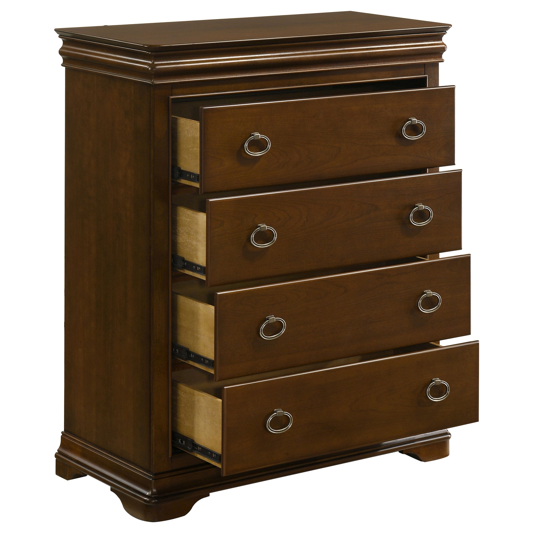Garland Brown Cherry 4-drawer Bedroom Chest of Drawers - Ornate Home