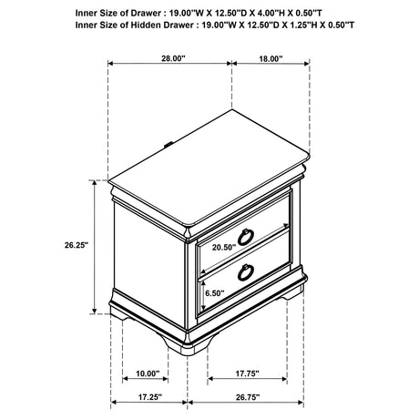 Garland Brown Cherry 4-piece Eastern King Bedroom Set - Ornate Home