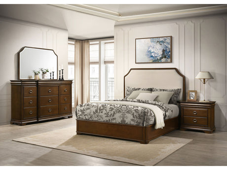 Garland Brown Cherry 4-piece Queen Bedroom Set - Ornate Home
