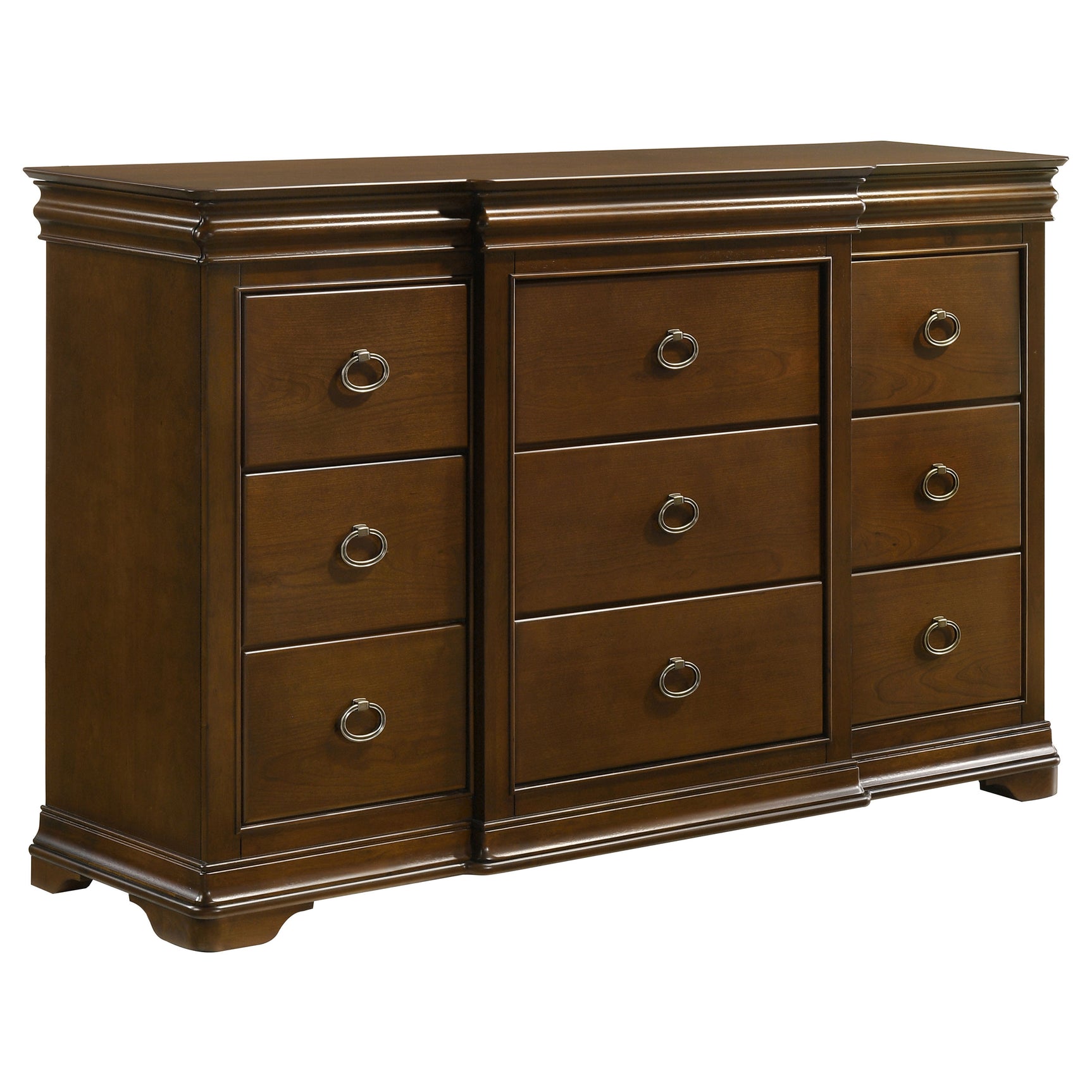 Garland Brown Cherry 4-piece Queen Bedroom Set - Ornate Home