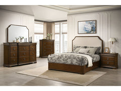 Garland Brown Cherry 5-piece Queen Bedroom Set - Ornate Home