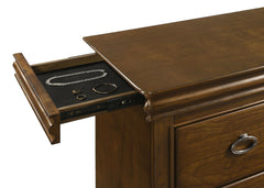 Garland Brown Cherry 5-piece Queen Bedroom Set - Ornate Home