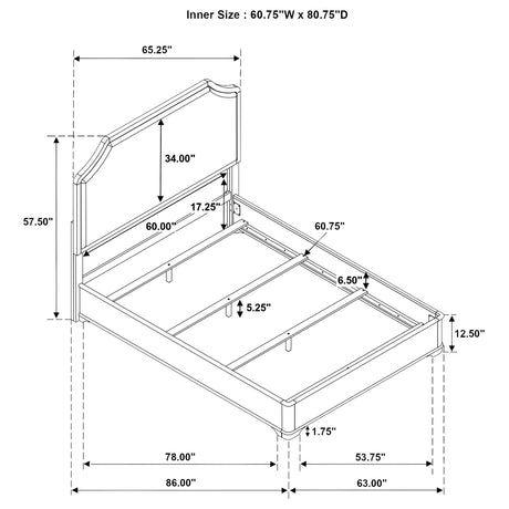 Garland Brown Cherry 5-piece Queen Bedroom Set - Ornate Home