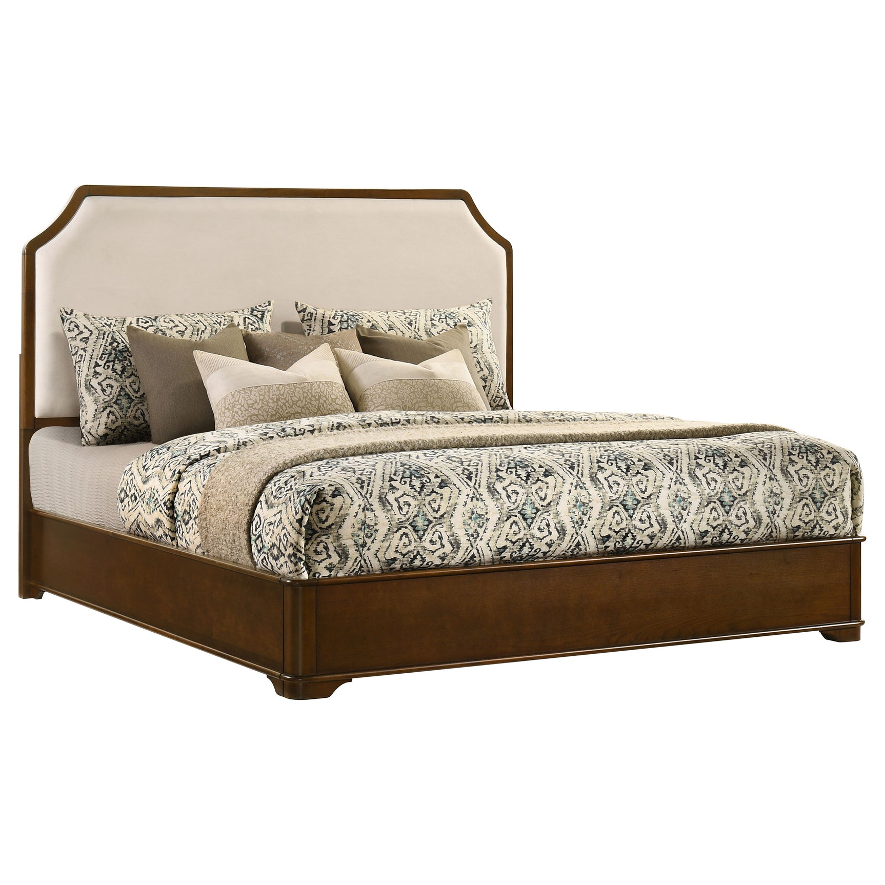 Garland Brown Cherry 58-inch Eastern King Panel Bed - Ornate Home