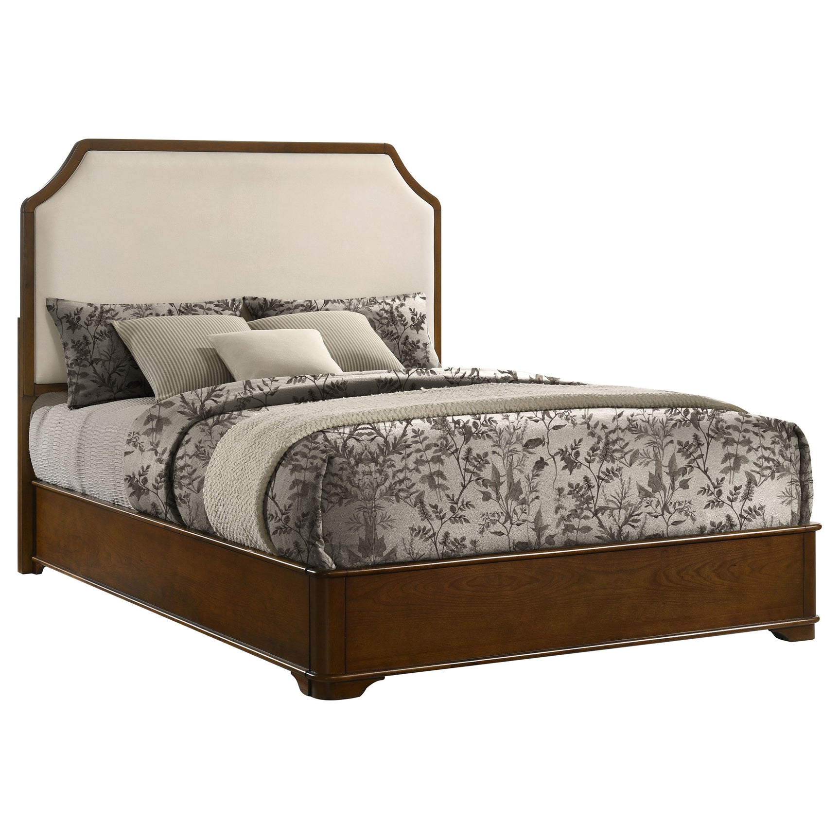 Garland Brown Cherry 58-inch Queen Panel Bed - Ornate Home