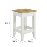 Garland Oak/White 3-Piece Kitchen Island and Stool Set - Ornate Home