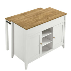 Garland Oak/White Kitchen Island - Ornate Home