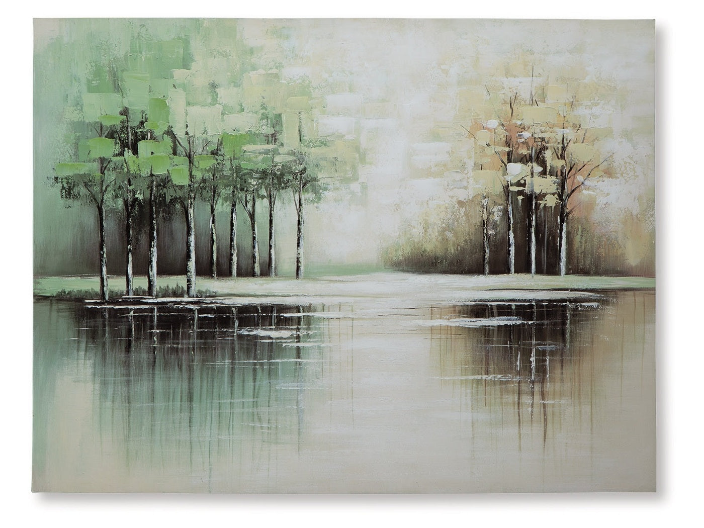 Garlenridge Green/Tan/White Wall Art - Ornate Home