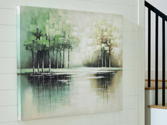 Garlenridge Green/Tan/White Wall Art - Ornate Home