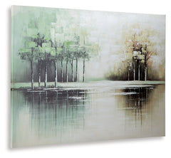 Garlenridge Green/Tan/White Wall Art - Ornate Home