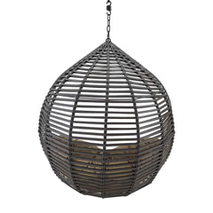 Garner Gray/Mocha Teardrop Outdoor Patio Swing Chair Without Stand - Ornate Home