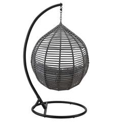 Garner Gray Teardrop Outdoor Patio Swing Chair - Ornate Home