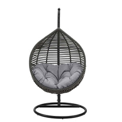 Garner Gray Teardrop Outdoor Patio Swing Chair - Ornate Home
