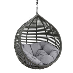 Garner Gray Teardrop Outdoor Patio Swing Chair Without Stand - Ornate Home