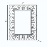 Garner Mosaic Framed Mirror - Ornate Home