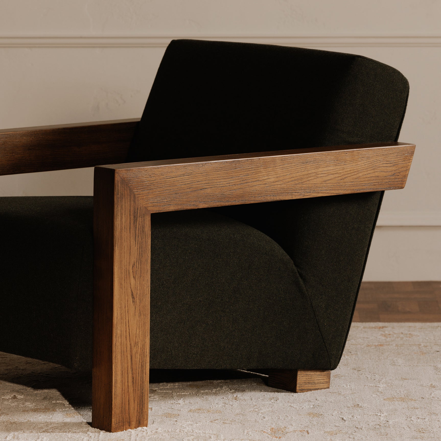 Garnet Olive Lounge Chair - Ornate Home