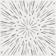 Garnet White Mosaic Starburst Wall Art - Clearance - Ornate Home