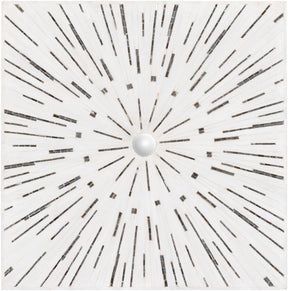 Garnet White Mosaic Starburst Wall Art - Clearance - Ornate Home