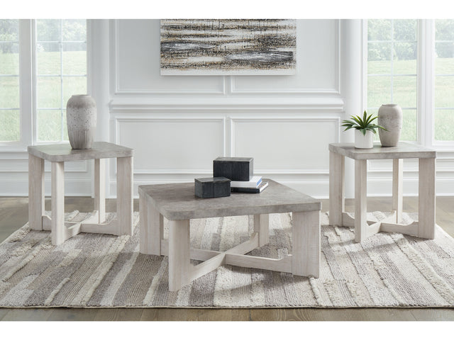 Garnilly Whitewash Occasional Table Set (Set of 3) (Online Special Price) - Ornate Home